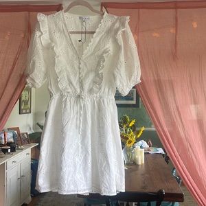 Country Mile White Button Down Dress Summer dress Size M